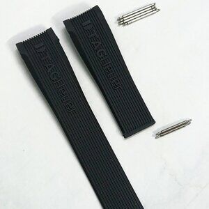 New TAG HEUER 24mm Rubber Watch Strap/Band For Chronographs (No Buckle)